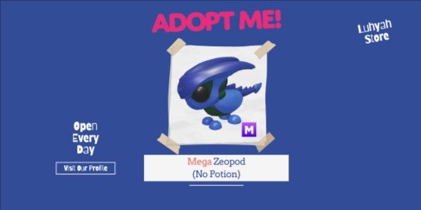 Mega Zeopod (No Potion) Adopt Me