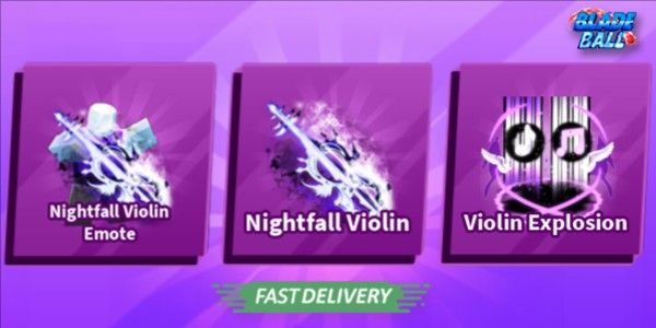 Nightfall Violin Set (Sword, Emote)
