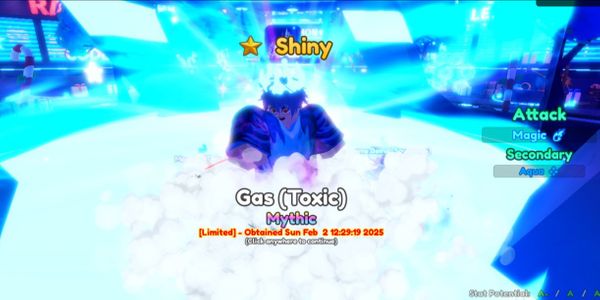 Shiny gas (Toxic) | Shiny Mythic unit anime adventures