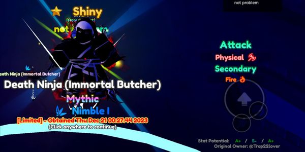 Death Ninja (Immortal Butcher) shiny