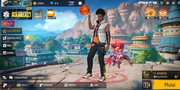 Akun FF level 8+ Ready Main Ranked Free Fire | Login Google