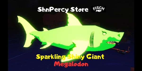 Sparkling Shiny Giant Megalodon - Fisch