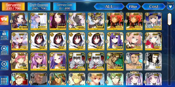 Buy Account FGO NA Starter 4 SSR Davinci Rider, Merlin, Davinci, Arjuna ...