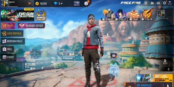 Akun free fire lvl 5+