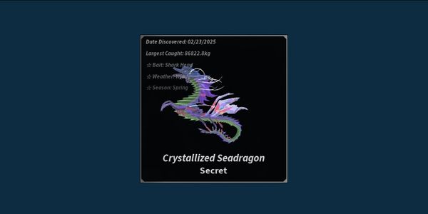 Crystalized Seadragon | FISCH Secret Fish