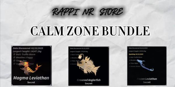 Bundle calm zone puzzle (Magma Leviathan,Frozen Leviatan And Crowned Anglerfish