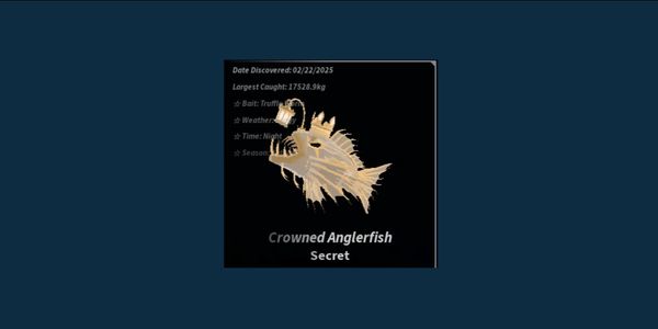 Secret Crowned Anglerfish | Secret fish FISCH