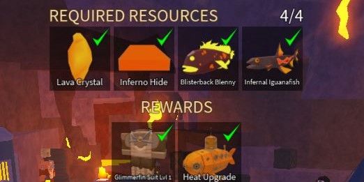 LAVA PODIUM MARIANA'S VEIL (LAVA CRYSTAL, INFERNO HIDE, VLISTERBLACK BLENNY, INFERNAL IGUANAFISH)