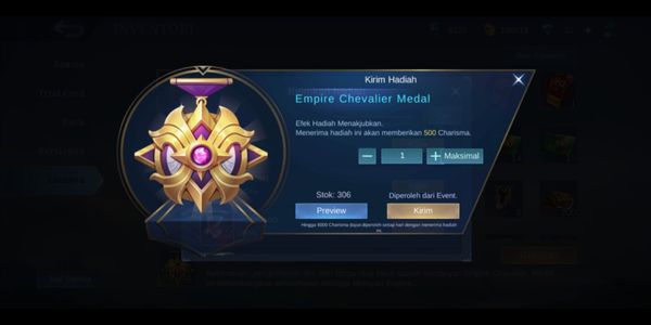 Empire Chevalier Medal