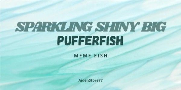 Sparkling Shiny Big Pufferfish