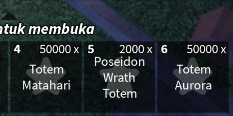 Akun 50000 Aurora Totem Sundial Totem Poseidon Totem