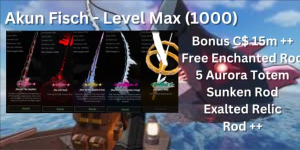Akun Level Max 1000 - Liat Banner + Baca Deskripsi !!!
