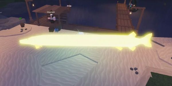 sparkling shiny big long pike (secret) fish