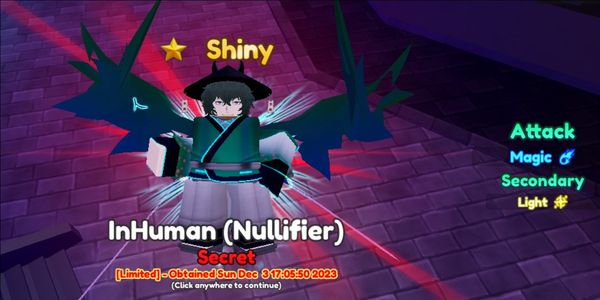 "Shiny InHuman (Nullifier) Dazai Evo"