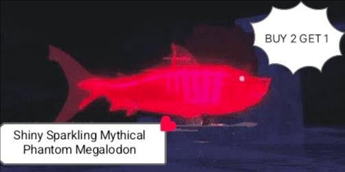 Shiny Sparkling Mythical Phantom Megalodon