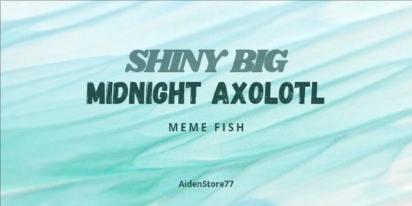 Shiny Big Midnight Axolotl