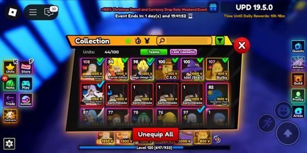 Akun Unique Sakamoto+Double moneycorps shiny gold+Goku divine+Vegeta divine | Anime Adventures
