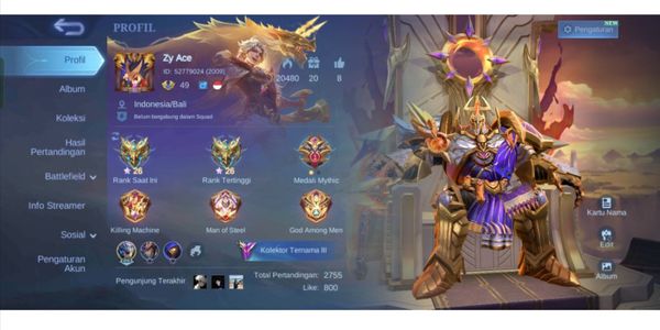 MLBB ACCOUNT || LEGEND JONSON || 11.11 EXBOG || 2 ANNUAL || 2 PRIME