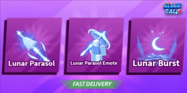 Lunar Parasol Set (Sword, Emote, Explosion)