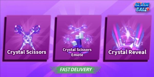 Crystal Scissors Set (Sword, Emote, Explosion)