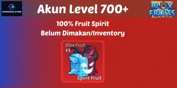 AKUN LEVEL 1000 + 100% SPIRIT MYTHICAL FRUIT