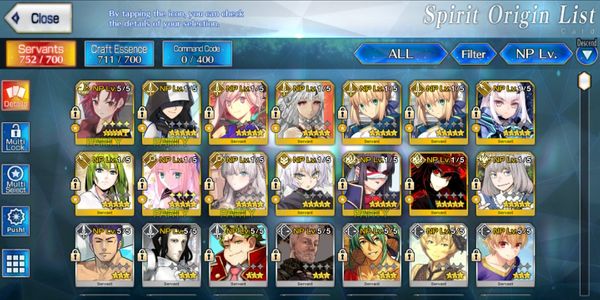 FGO Account [NA] 13SSR/18WNP Unset