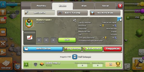 	Clan Level 10