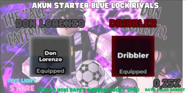 Akun Don Lorenzo (Style) + Dribbler (Flow)