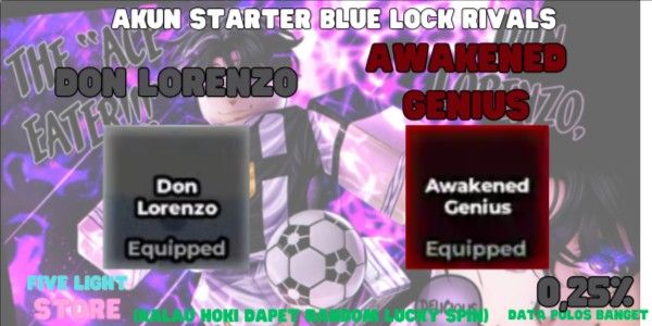 Akun Don Lorenzo (Style) + Awakened Genius (Flow)