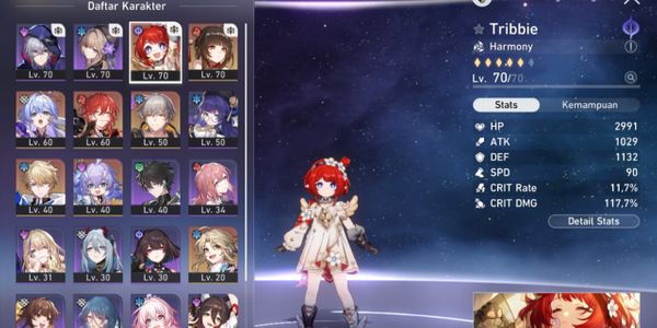 [3 Limit] [7B5] Server Asia (Tribbie + Sign, Lingsha, Robin | Himeko, Bailu, Gepard, Yanqing) AR 58
