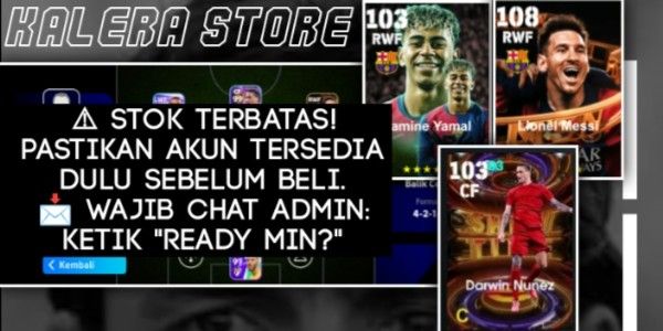AKUN BUILD BARCA MESSI BLITZ 108 FT YAMAL 104