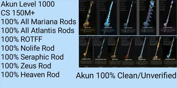 Buy Account Akun Level 1000 | C$ 100M+ | All Mariana Rods | All ...