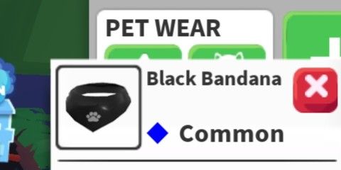 Black Bandana (Pet Wear)