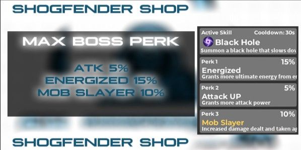 WORLD ZERO // PERFECT PERK MOB PET - ATK 5%-ENERG 15%-MOB 10% // by ShoGFender