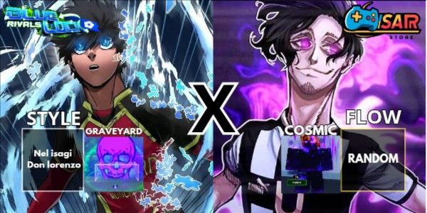 Akun Nel Isagi X Donlorenzo (2 Slot Style) + Graveyard (goal effect) + Cosmic (cosmetic) Limited Edition - Blue Lock Rivals