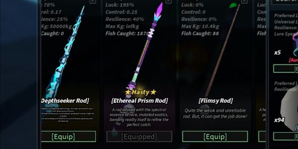AKUN FISCH PRISM ROD LVL 300-MAX (RANDOM LVL)
