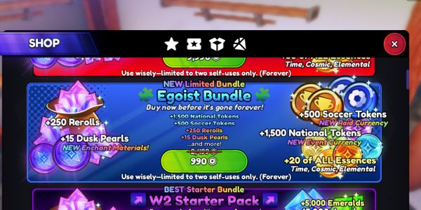 egoist bundle + bonus 100 perfect stat cube