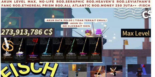 Buy Account AKUN LEVEL MAX, NO-LIFE ROD, SERAPHIC ROD, HEAVEN’s ROD ...
