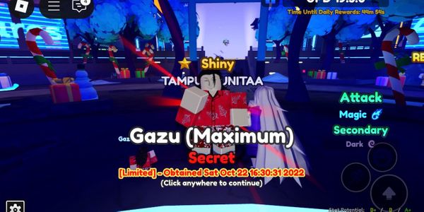 Shiny Geto / Gazu (Maximum) Anime Adventure