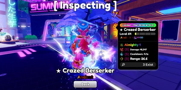 Crazed Berserker Almighty