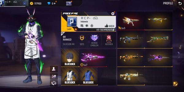 AKUN FF SULTAN VAULT BANYAK EVO SG 2 MAX