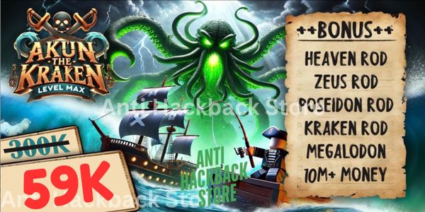 Account Fisch level 500+ NO-LIFE ROD + MEGALODON