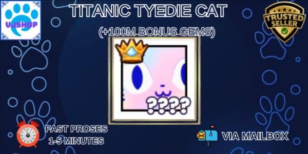 Titanic Tiedye Cat