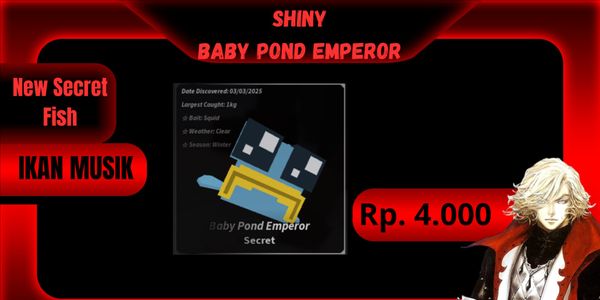SHINY BABY POND EMPEROR || NEW SECRET FISH || SOUND FISH