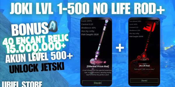 JOKI NO LIFE ROD LVL 500 + BONUS