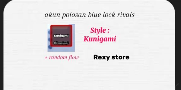 akun polosan blue lock rivals | Kunigami (style)