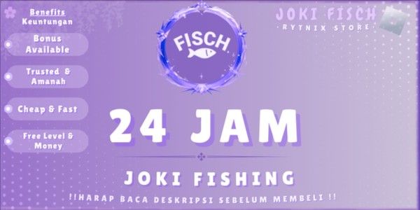 Fisch | Jockey Grinding / Fishing 24 Hours (Can Request Zone / Area)