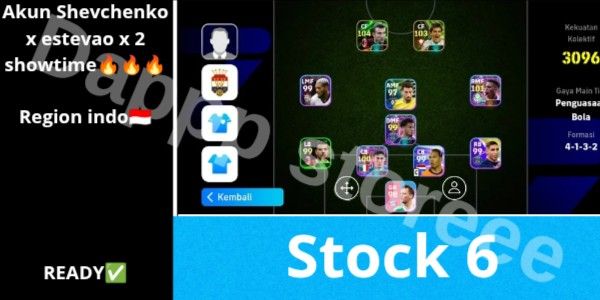 Akun Shevchenko x Estevao x 2 Showtime ready to use (full specs read description)