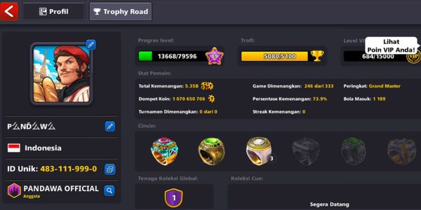 Account 8BP Coins 1B + Lots of Cash + Pretty ID (Ready to Use)