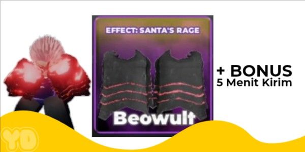 Akun Glove Beowulf - Effect Santa's Rage